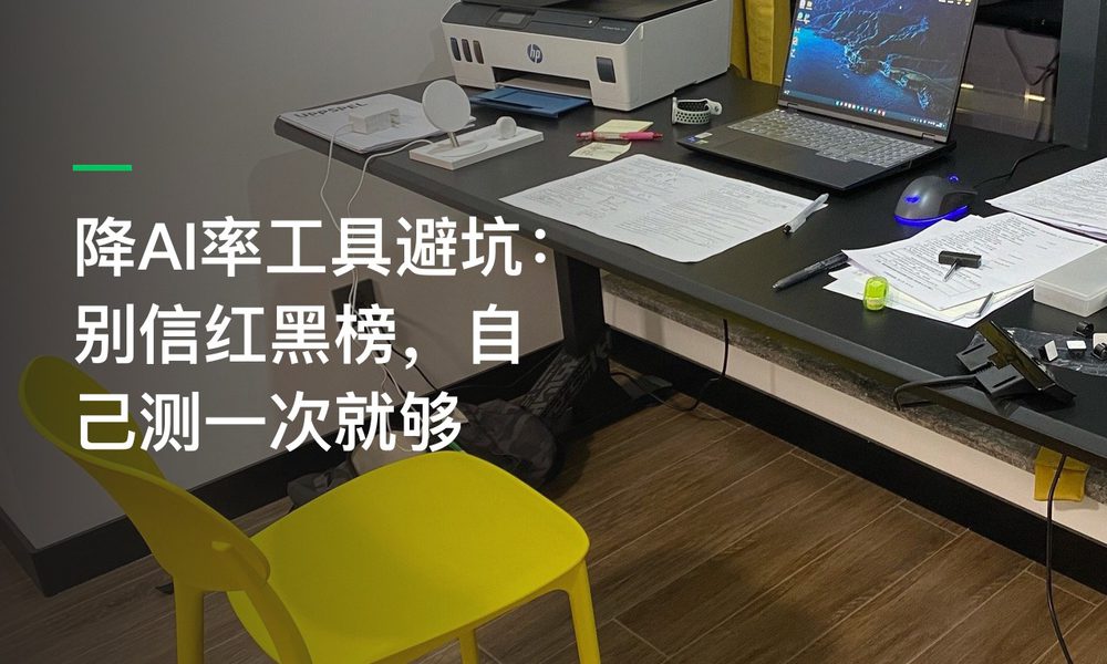 降AI率工具避坑：别信红黑榜，自己测一次就够