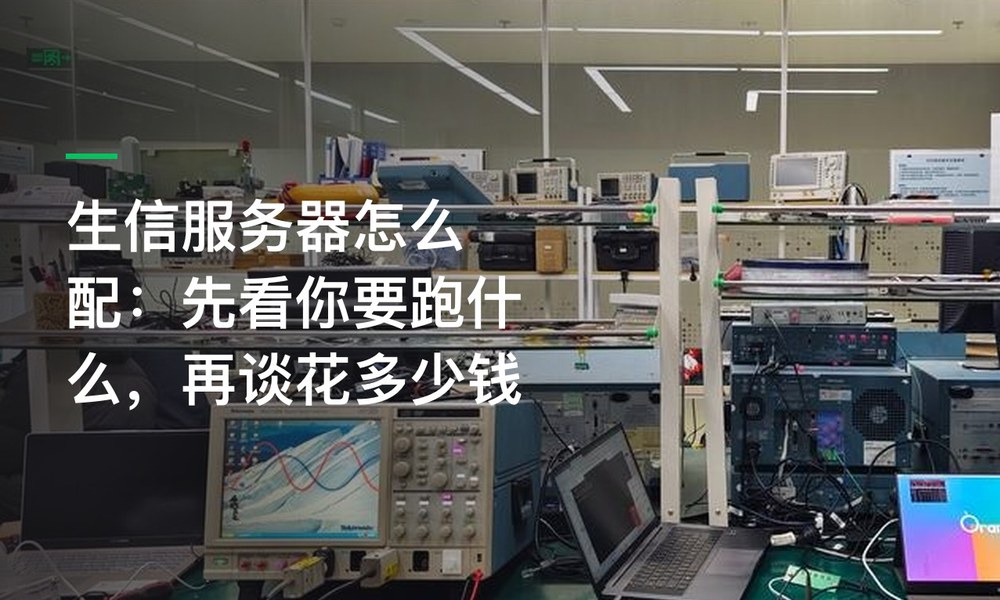 生信服务器怎么配：先看你要跑什么，再谈花多少钱
